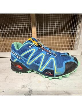Salomon Speedcross 3 Trail Running Shoes Women's Size 7 Blue Contragrip